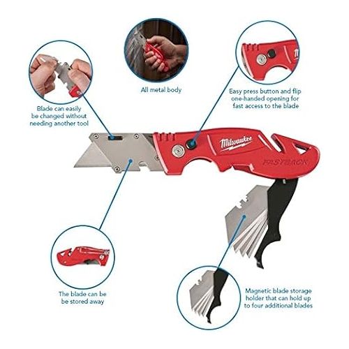  Milwaukee Electric Tool 48-22-1902 Fastback Knife/Storage