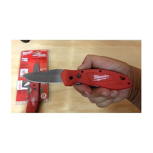  Milwaukee 48-22-1990 FASTBACK Smooth Folding Knife Stainless Steel