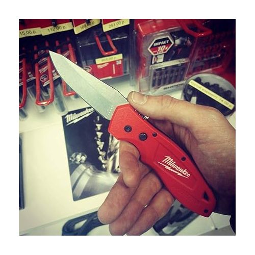  Milwaukee 48-22-1990 FASTBACK Smooth Folding Knife Stainless Steel