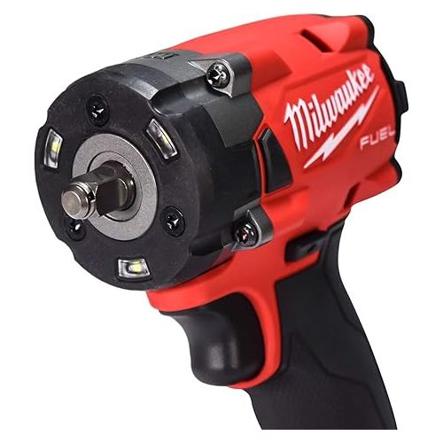  Milwaukee FUEL 2854-20 3/8 Brushless Cordless Impact Wrench Volt (Bare Tool Only), Red