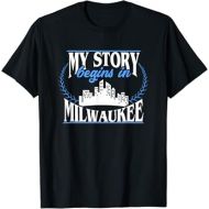 Milwaukee shirt | Born in Milwaukee T-Shirt