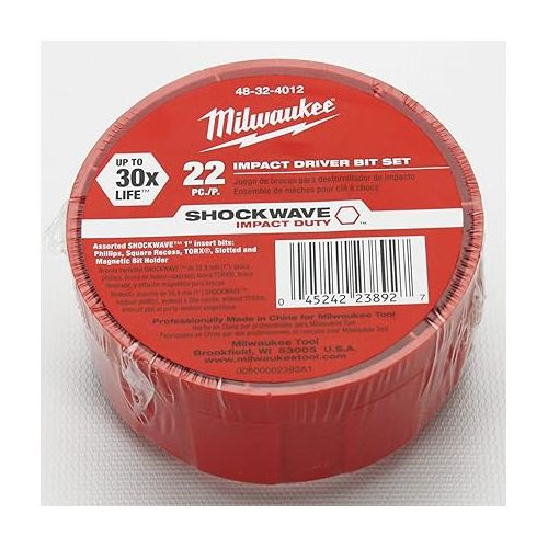  Milwaukee 48-32-4012 Shockwave Puck, 22-Piece