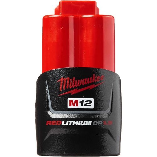  Milwaukee 48-11-2401 Genuine OEM M12 REDLITHIUM 12 Volt 1.5 Amp Compact Lithium Ion Battery with Overload Protection for Cordless Power Tools