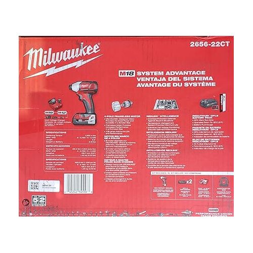  Milwaukee 2656-22CT Compact Impact Driver Kit