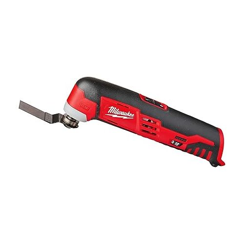  Milwaukee 2426-20 M12 12 Volt Redlithium Ion 20,000 OPM Variable Speed Cordless Multi Tool with Multi-Use Blade, Sanding Pad, and Multi-Grit Papers (Battery Not Included, Power Only)