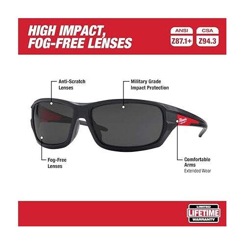  Milwaukee Tinted Performance Safety Glasses