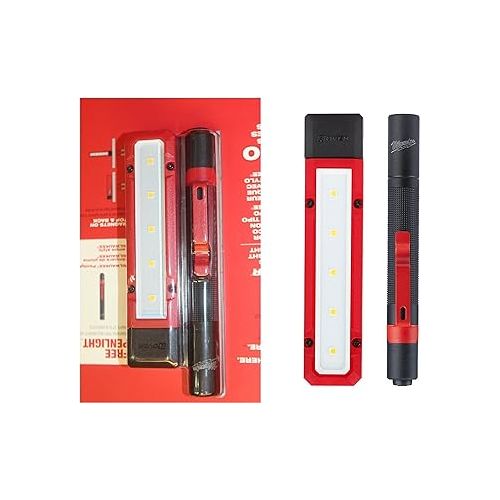  Milwaukee Rover Magnetic Penlight & Flood Light red / black / white