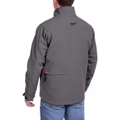  Milwaukee Jacket M12 12V Lithium-Ion Heated Front and Back Heat Zones and Colors -Battery Not Included (Extra Large, Gray)