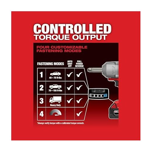  M18 FUEL 1/2 in. Extended Anvil Controlled Torque Impact Wrench with ONE-KEY