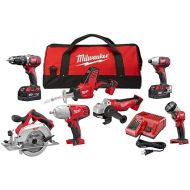 Milwaukee 2694-27 M18 18-Volt Lithium-Ion Cordless Combo Kit (7 Tool Set)