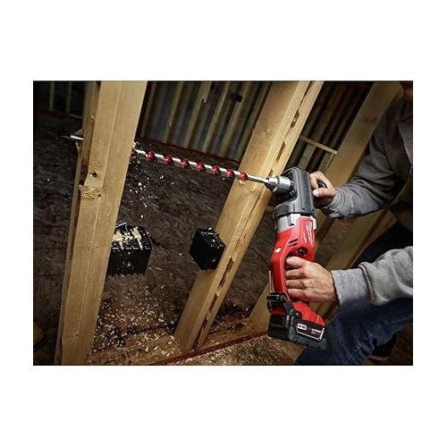  Milwaukee Electric Tool 2708-22 M18 FUEL HOLE HAWG Brushless Right Angle Drill Kit, 18 V, Lithium-Ion, 1/2