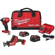 Milwaukee M18 FUEL 18-Volt Lithium-Ion Brushless Cordless HACKZALL Reciprocating Saw and Impact Driver Combo Kit (2-Tool)