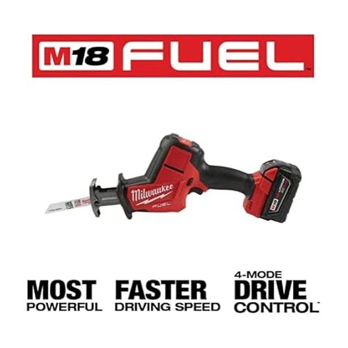  Milwaukee M18 FUEL 18-Volt Lithium-Ion Brushless Cordless HACKZALL Reciprocating Saw and Impact Driver Combo Kit (2-Tool)