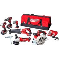 Milwaukee M18 Cordless LITHIUM-ION 6-Tool Combo Kit (2696-26)