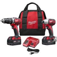 Milwaukee 2697-22 M18 18-Volt Lithium-Ion Cordless Hammer Drill/Impact Driver XC Combo Kit (2-Tool)