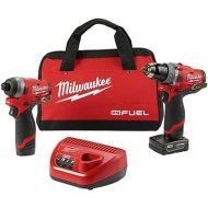 2598-22 M12 FUEL 2-Tool Combo Kit: 1/2 in. Hammer Drill and 1/4 in. Hex Impact Driver