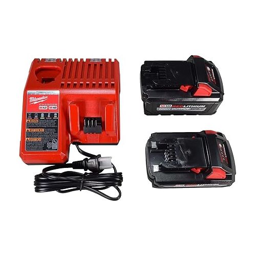  Milwaukee 3698-24MT 18V Fuel 4-Tool Cordless Combo Kit with 6.0Ah 3.0Ah Lithium Ion Batteries