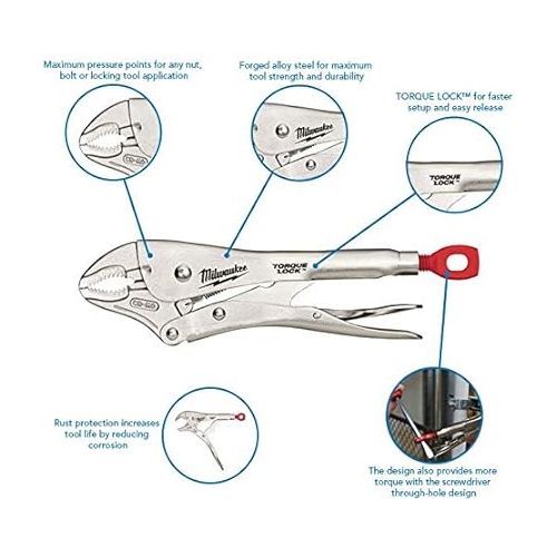  MILWAUKEE'S Locking Plier,Ergonomic,5