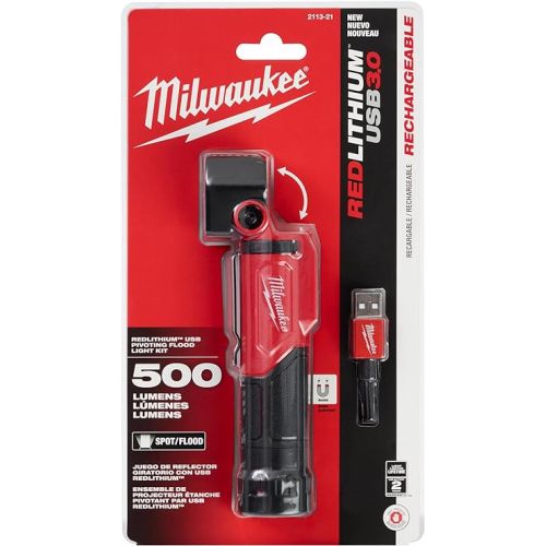  Milwaukee USB Rechargeable Pivoting LED