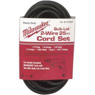 Milwaukee 48-76-5025 Pwr Tool Cord, 1-15P, 25 Ft, 13A, 16/2, 125V