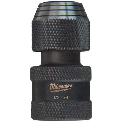  Milwaukee 48-03-4410 Shockwave 1/2-Inch Square by 1/4-Inch Hex Adapter, 3 Pack