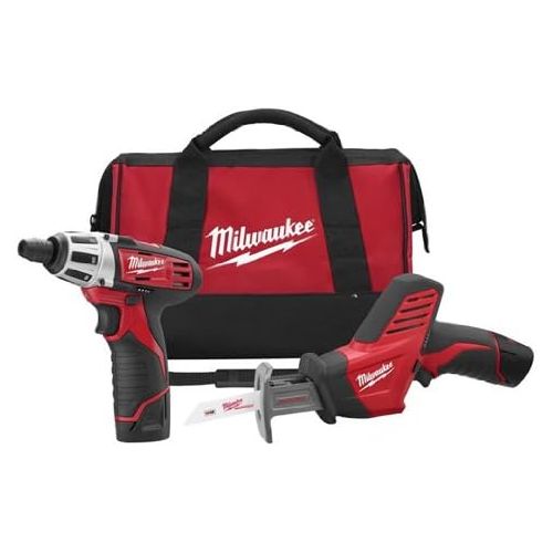  Milwaukee GIDDS2-811052 12-Volt Compact Drill and Hackzall Saw Combo Kit