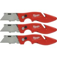 Milwaukee 48-22-1901F Fastback Utility Knife with Wire Stripping Compartment, and Gut Hook (3 Pack of 48-22-1901)