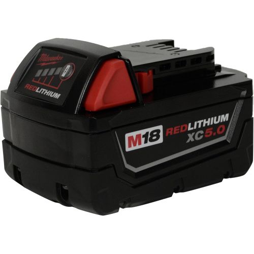  Milwaukee 48-59-1812 M12/M18 Battery Charger & (1) 48-11-1850 5.0Ah Lithium Ion Battery
