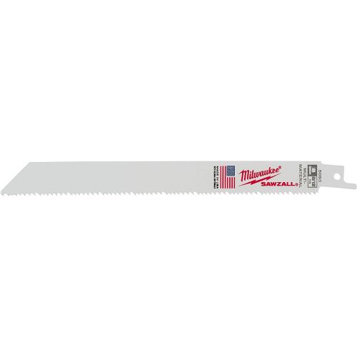  Milwaukee 48-01-7093 Super Sawzall Blade 8/12 Teeth per Inch 8-Inch Length 25-Pack