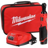 Milwaukee 2457-21 3/8-in Cordless M12 Lithium-Ion Ratchet Kit (Ratchet Kit w/Tool Bag)