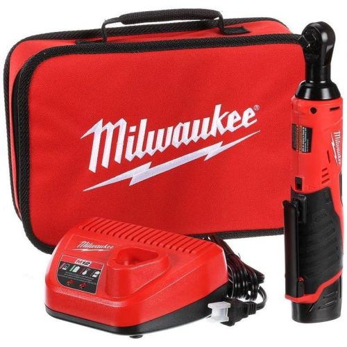  Milwaukee 2457-21 3/8-in Cordless M12 Lithium-Ion Ratchet Kit (Ratchet Kit w/Tool Bag)