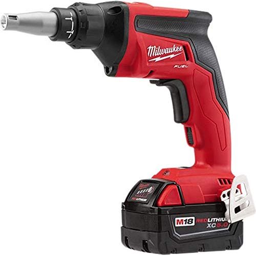  Milwaukee 2866-22 M18 FUEL Drywall Screw Gun- XC Kit with 5.0 Ah Batteries