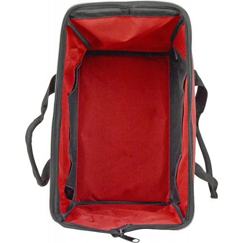  Milwaukee 16-inch x 10-inch x 12-inch Red Contractor Tool Bag