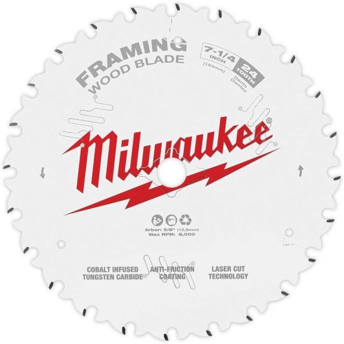  Milwaukee 48-40-0720 7-1/4 24T Framing Circular Saw Blade 3 Pack