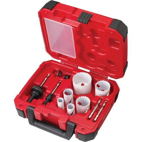  Milwaukee 49-22-4145 10-PiecePlumbers Ice Hardened Hole Saw Kit