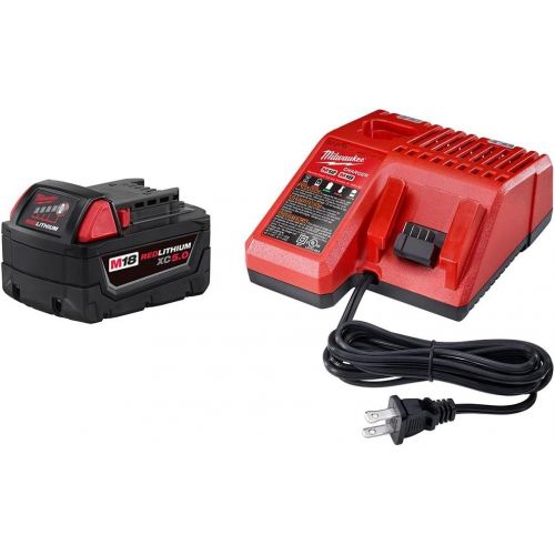  Milwaukee M18 18-Volt Lithium-Ion Cordless 6-1/2 in. Circular Saw W/ M18 Starter Kit (1) 5.0Ah Battery & Charger