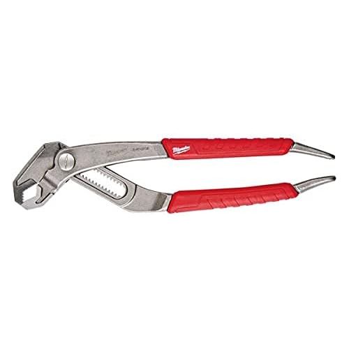  Milwaukee 48-22-6208 8 Inch V-Jaw Hex Pliers w/ Reaming Head and 16-Position All-Metal Quick Adjust Mechanism