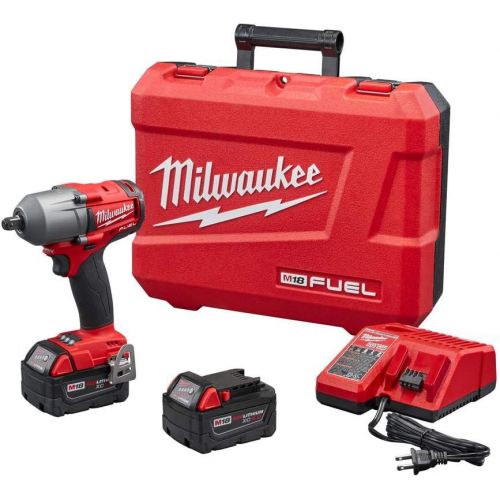  Milwaukee 1/2 Mid-Torque Impact Wrench Kit w/ Pin Detent