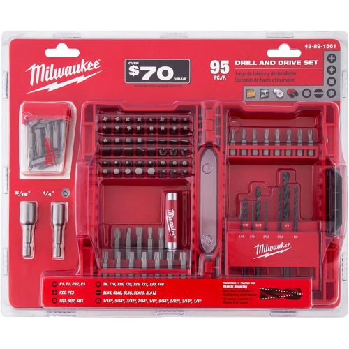  Milwaukee 48-89-1561 Drill and Drive Set 95 Pieces