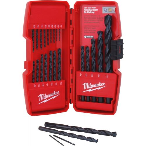  Milwaukee Drill Bit Set, Black Oxide, 21 Pcs.