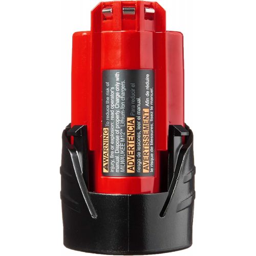  Milwaukee 48-11-2401 Genuine OEM M12 REDLITHIUM 12 Volt 1.5 Amp Compact Lithium Ion Battery with Overload Protection for Cordless Power Tools