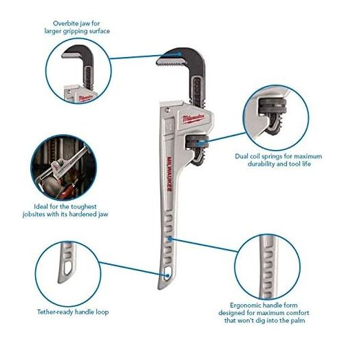  MILWAUKEE 14 In. Aluminum Pipe Wrench