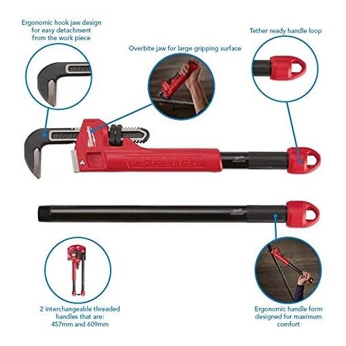  Milwaukee 48-22-7314 CHEATER Adaptable Pipe Wrench