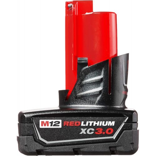  Milwaukee 48-11-2412 Twin Pack of 3.0 Amp Hour Extended Capacity 12V Lithium Ion Batteries