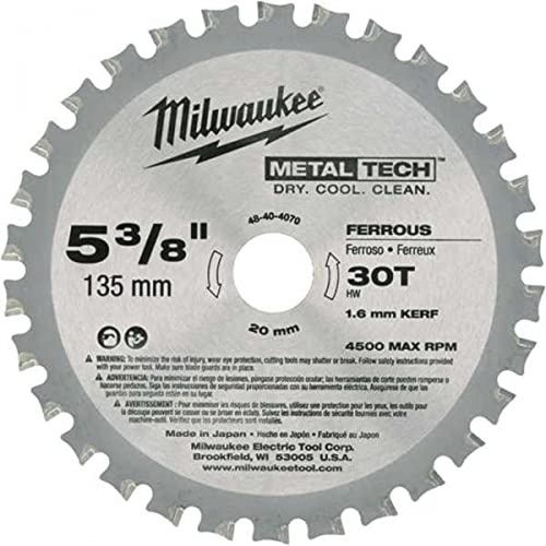  Milwaukee, 48-40-4070, Circular Saw Blade, 5-3/8 in, 30 Teeth