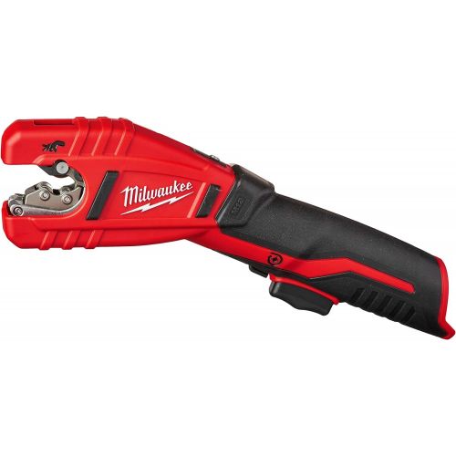  Milwaukee 2471-20 M12 Cordless Lithium Ion 500 RPM Copper Pipe and Tubing Cutter Adjustable from 3/8 to 1” Diameters (Battery Not Included, Power Tool Only)