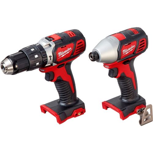  Milwaukee 2695-24 M18 18V Cordless Power Tool Combo Kit with Hammer Drill, Impact Driver, Reciprocating Saw, and Work Light (2 Batteries, Charger, and Tool Case Included)