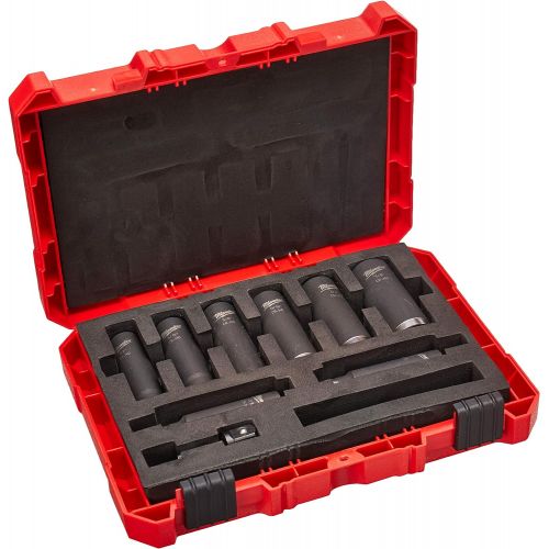  Milwaukee, 49-66-4484, Impact Socket Set, 1/2 in Dr, 9 pc