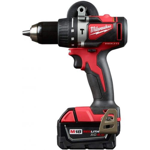  Milwaukee 2893-22CXP M18 18-Volt Lithium-Ion Brushless Cordless Hammer Drill/Impact/Hackzaw Combo Kit (3-Tool) with 2 Batteries, Charger and Bag