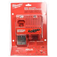 Milwaukee 48-59-1812 M12 or M18 18V and 12V Multi Voltage Lithium Ion Battery Charger w/ Onboard Fuel Gauge